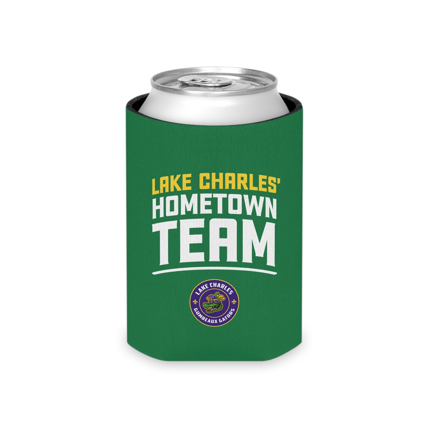 Vertical Gumbeaux Gator Koozie