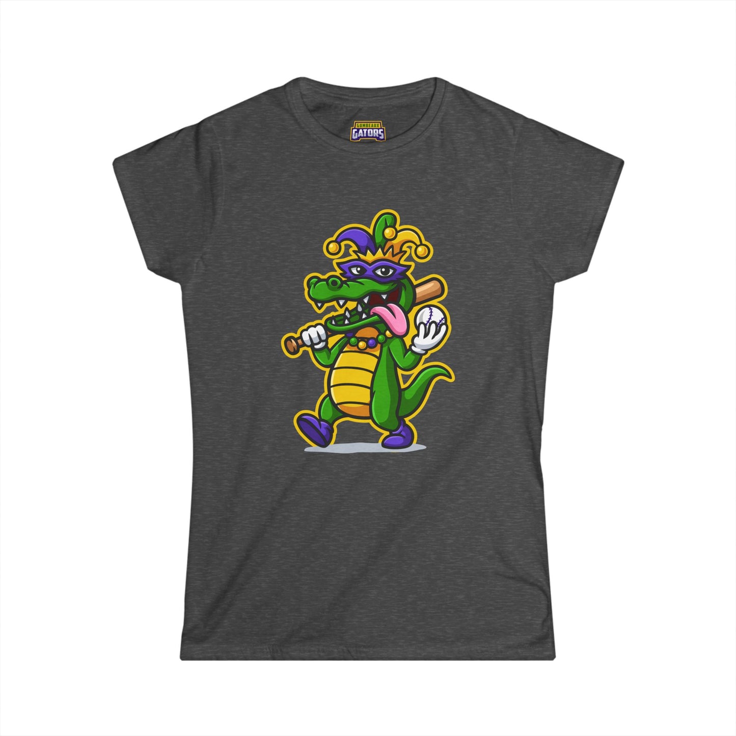 Vertical Gumbeaux Gator Women's Softstyle Tee