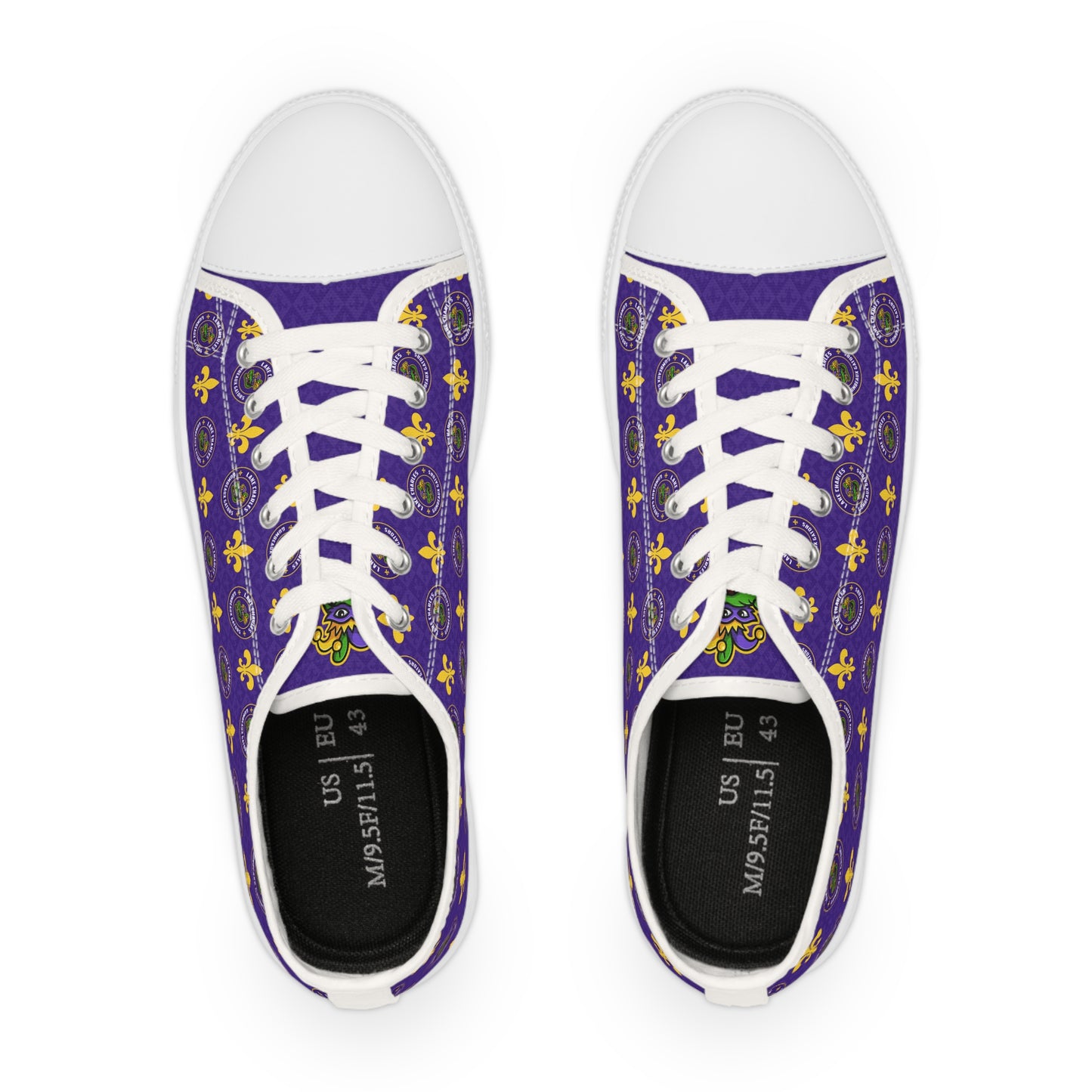 Men's Fleur-de-Lis Low Top Sneakers