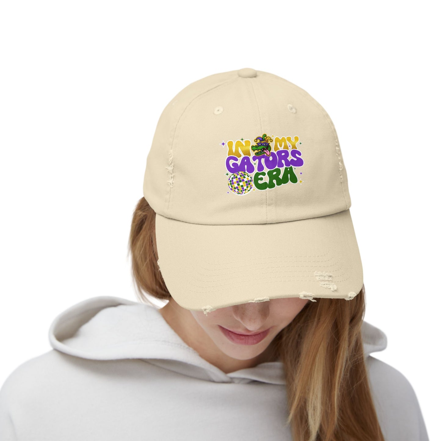 "In My Gators Era" Distressed Cap