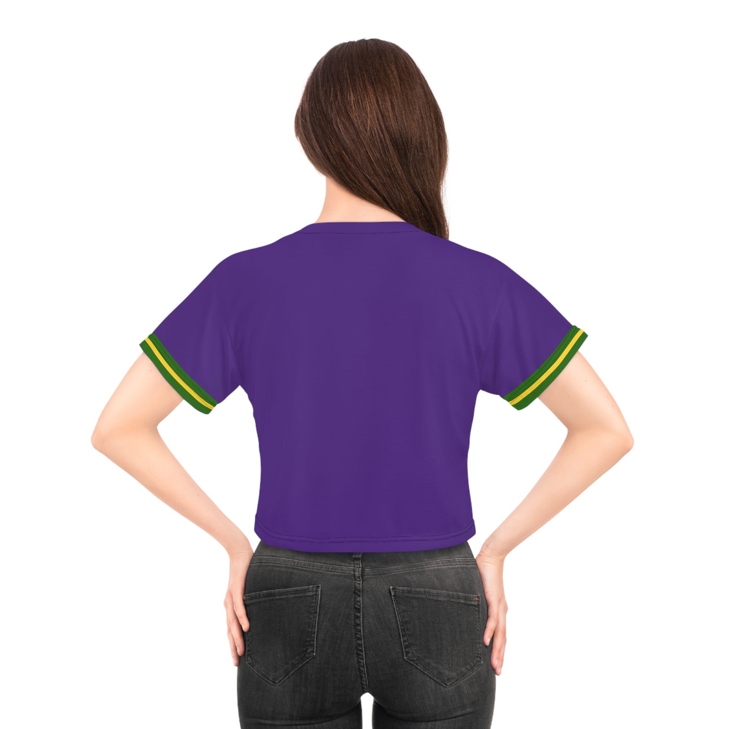 Women's Jersey Crop Tee (AOP)
