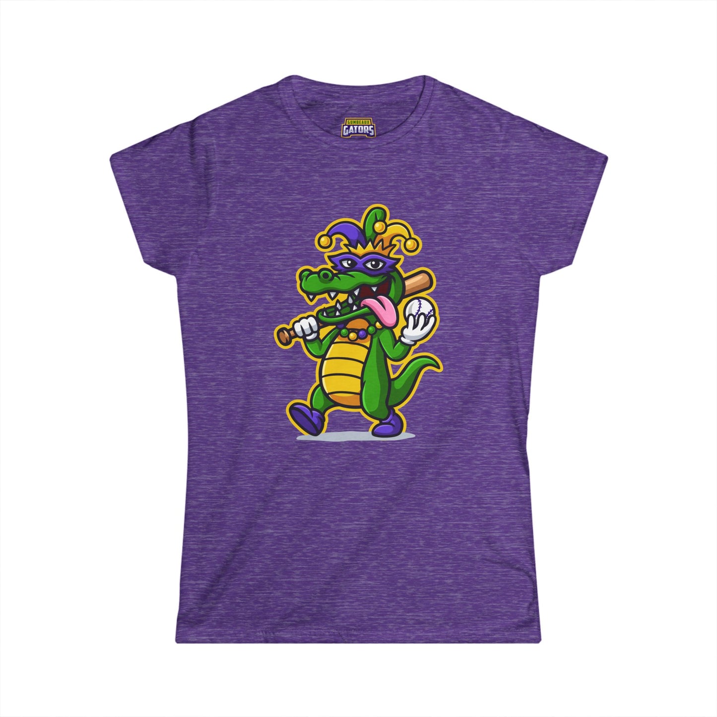 Vertical Gumbeaux Gator Women's Softstyle Tee