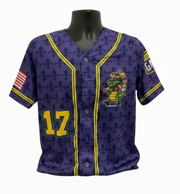 Branded South Purple Gumbeaux Gators Replica Jersey
