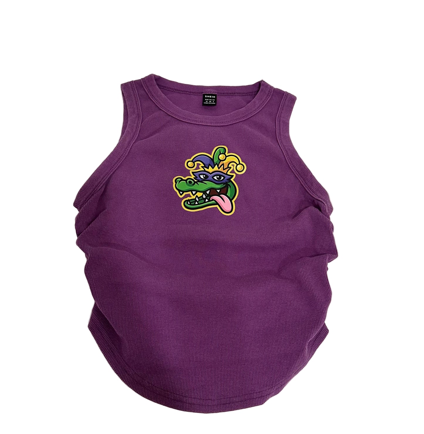 Gators High Neck Embroidered Crop Tank