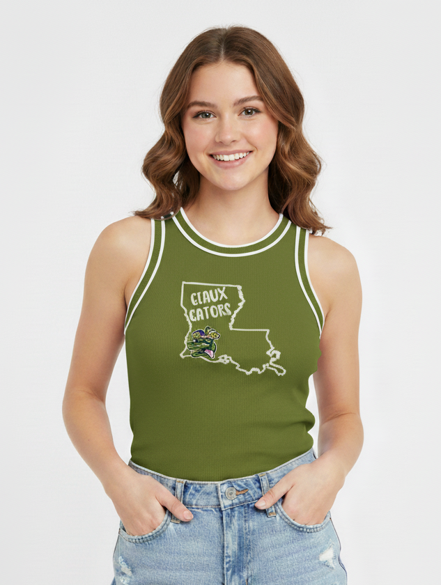 Green Louisiana Geaux Gators Top