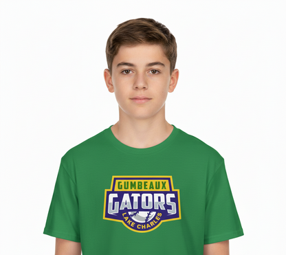 Youth Green Wordmark Logo Tri-Blend T-Shirt