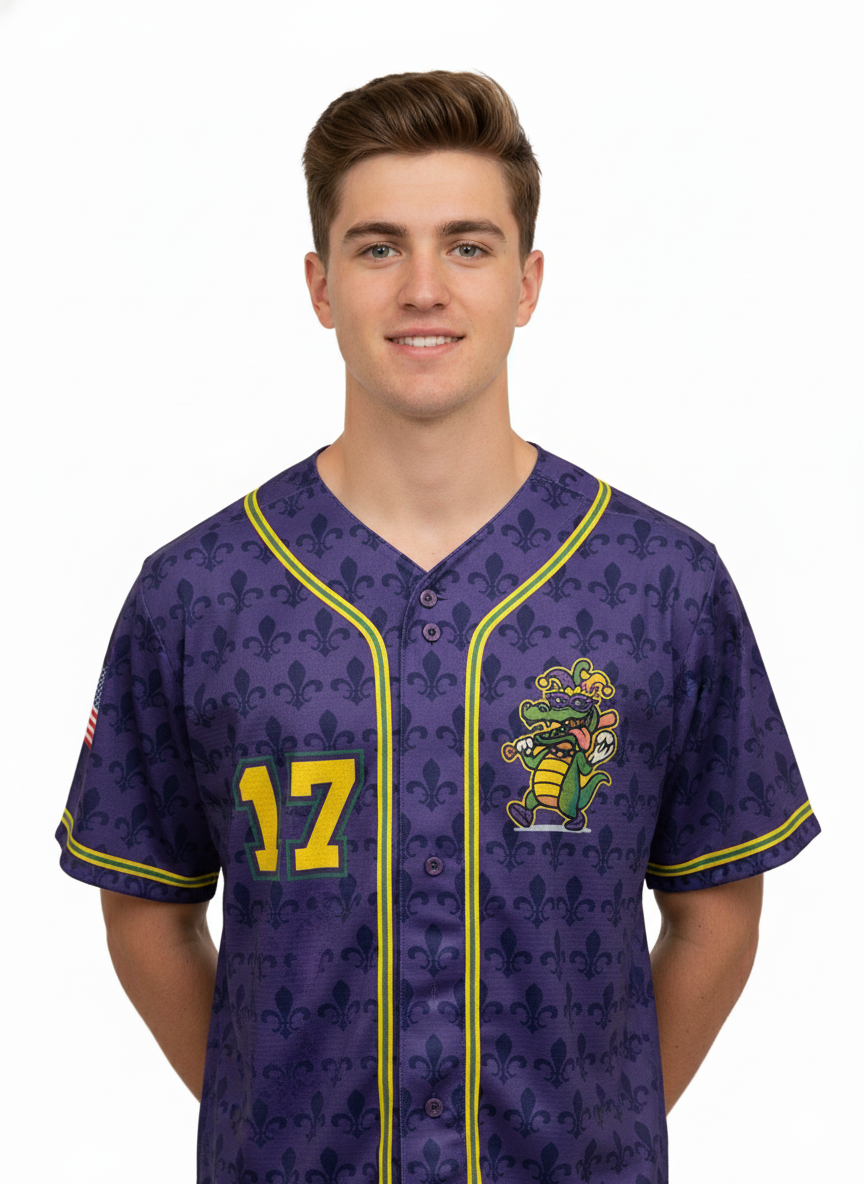 Purple Gumbeaux Gators Replica Jersey