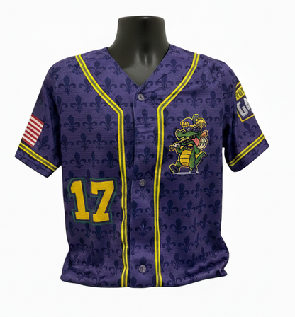Purple Gumbeaux Gators Replica Jersey