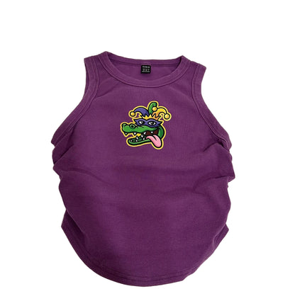 Gators High Neck Embroidered Crop Tank